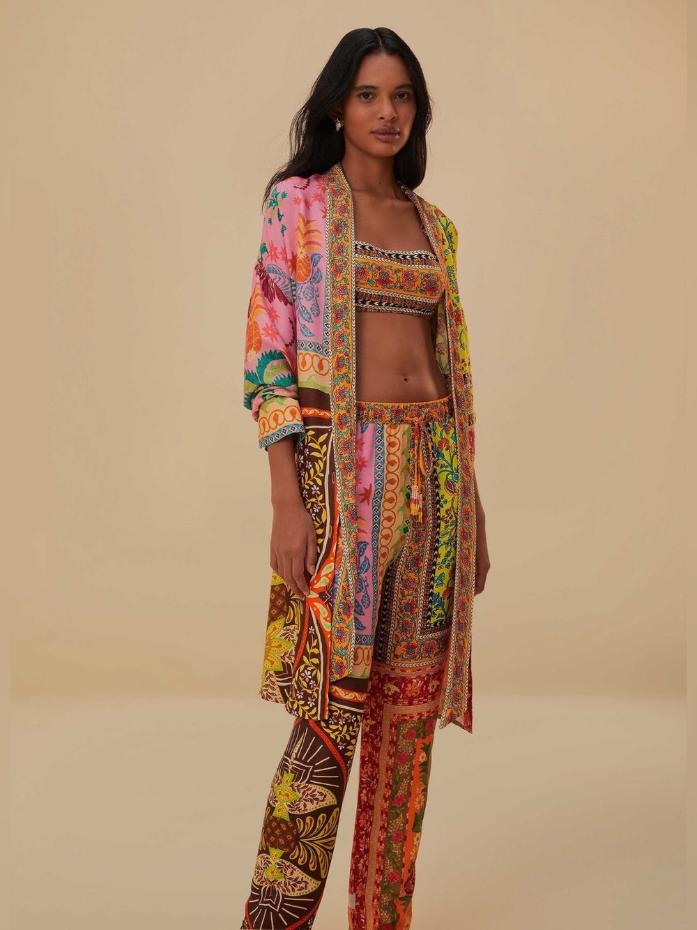 Farm Rio: MXED SCARVES MULTICOLOR
LONG SHIRT